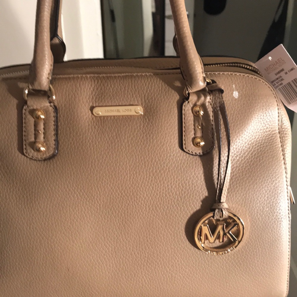 Authentic Micheal Kors Camel Satchel